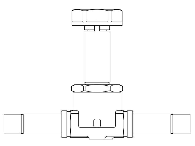 常閉電磁閥1028/M10S,內連接焊接接頭,隔膜先導式