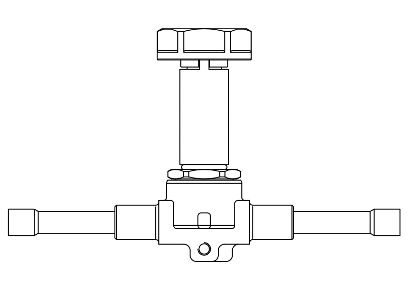 常閉電磁閥1028N/2S.E,內連焊接接頭,直動式