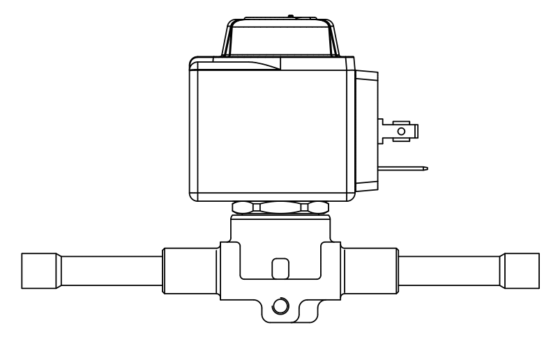 常閉電磁閥1028N/3A6,內連焊接接頭,直動式