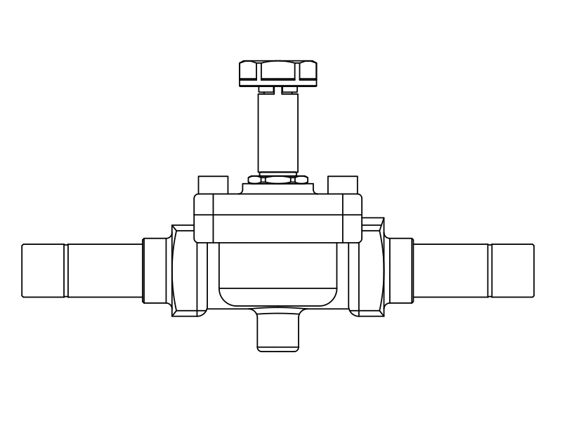 常閉電磁閥1058/5S,內連焊接接頭,活塞先導式