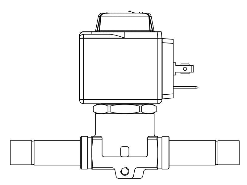 常閉電磁閥1068N/4A6,內(nèi)連焊接接頭,隔膜先導(dǎo)式