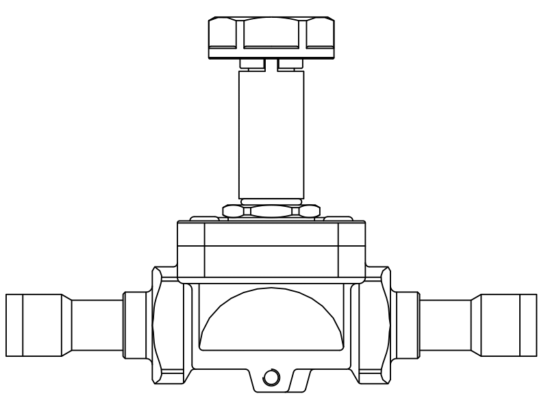 常閉電磁閥1078/M12S,內連接焊接接頭,隔膜先導式