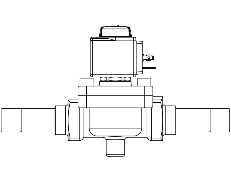 常閉電磁閥1098/7A6,內(nèi)連焊接接頭,隔膜先導(dǎo)式