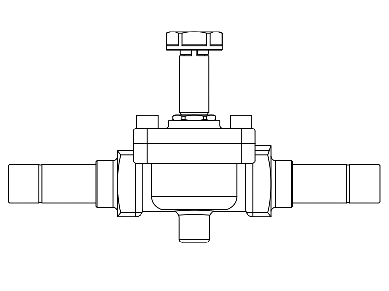 常閉電磁閥1098N/7S,內連焊接接頭,隔膜先導式