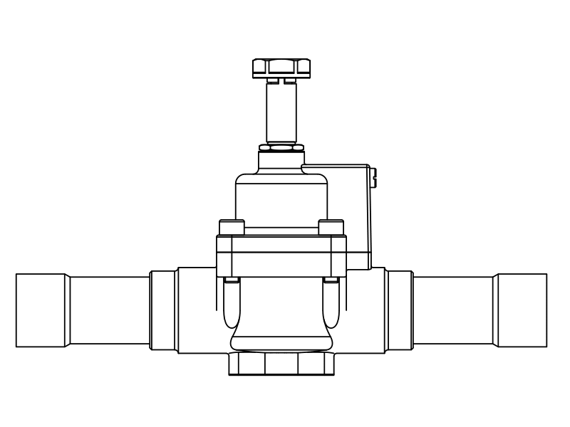 常閉電磁閥1099/11S,內連焊接接頭,活塞先導式