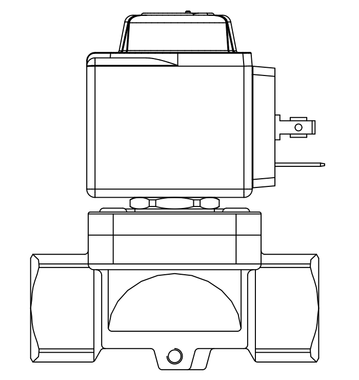 常閉工業(yè)用電磁閥1132/08A6,FPT內(nèi)螺紋直接頭