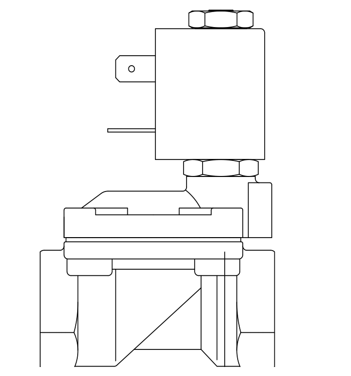 常閉工業(yè)用電磁閥1133/010V370A6,內(nèi)螺紋直接頭