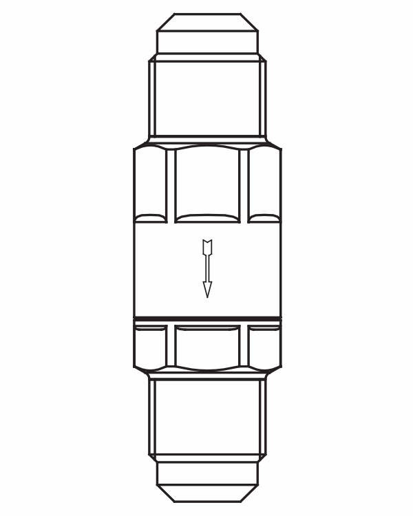 止回閥3112/3,SAE擴口接頭直通