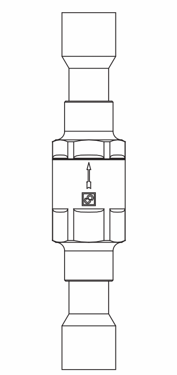 止回閥3132/M10,紫銅ODS,連接直通