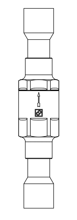 止回閥3132N/6,紫銅ODS,連接直通